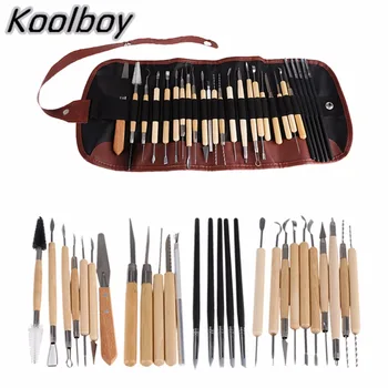 

Multi-function 27pcs Silicone Rubber Shapers Set with Pottery Clay Sculpture Carving Modeling Pottery Hobby Tools Set