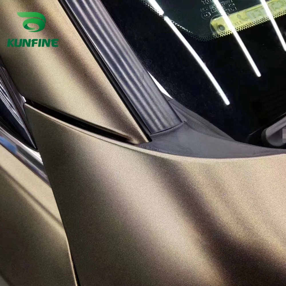 Car Vinyl film Body Sticker Car sticker Electro-optic Golden brown (3)