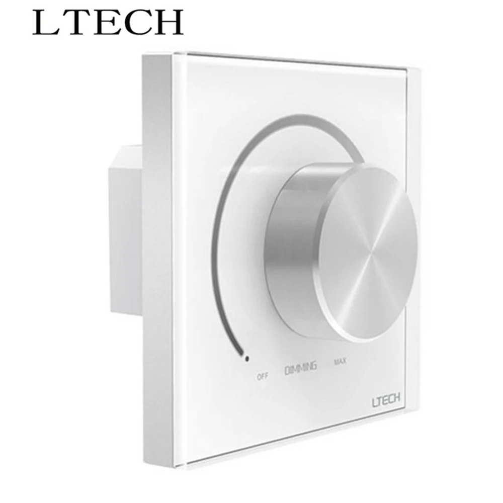 

LTECH EX61 Dimming Knob Panel AC100~240V Input 2.4GHz DMX512 Output Wall Mount LED Controller Dimmer For Led Lights