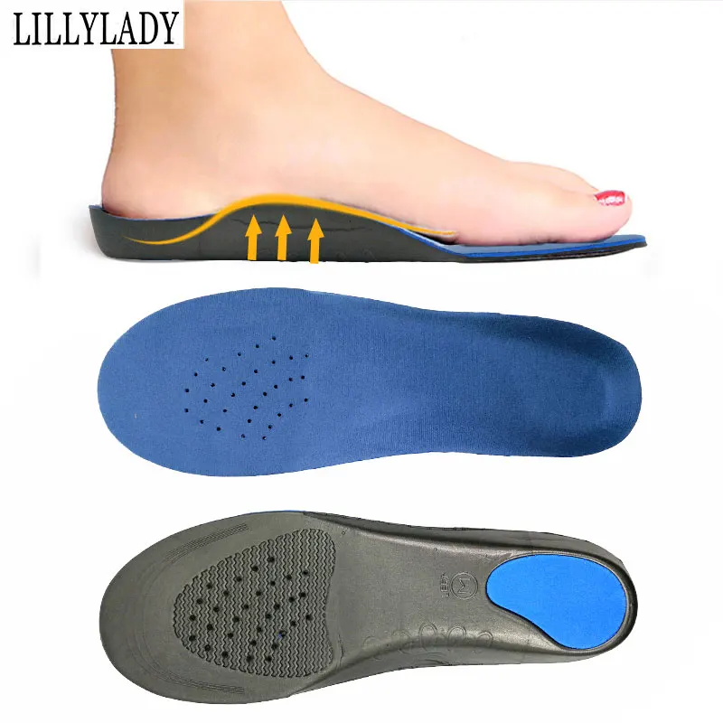 Memory Foam Orthotics Arch Support Shoes Insoles Man Women Flat Feet