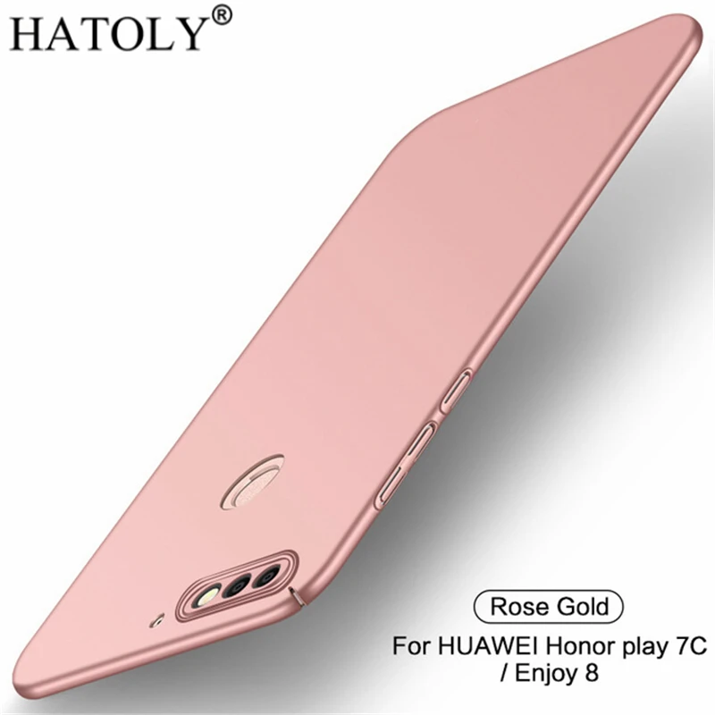

For Smooth Cover Huawei Y7 Pro 2018 Case Honor 7C Pro Ultra-thin Hard PC Protective Back Case for Huawei Y7 Pro 2018 5.99 HATOLY