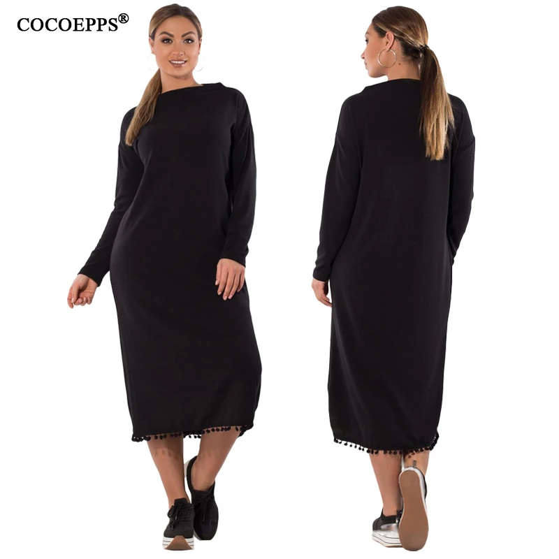 plus size tassel dress