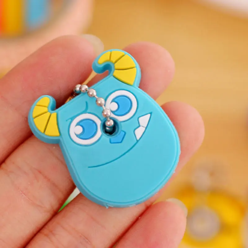 1pcs cartoon Silicone Protective key Case Cover For key Control Dust Cover Holder Organizer Home Accessories Supplies