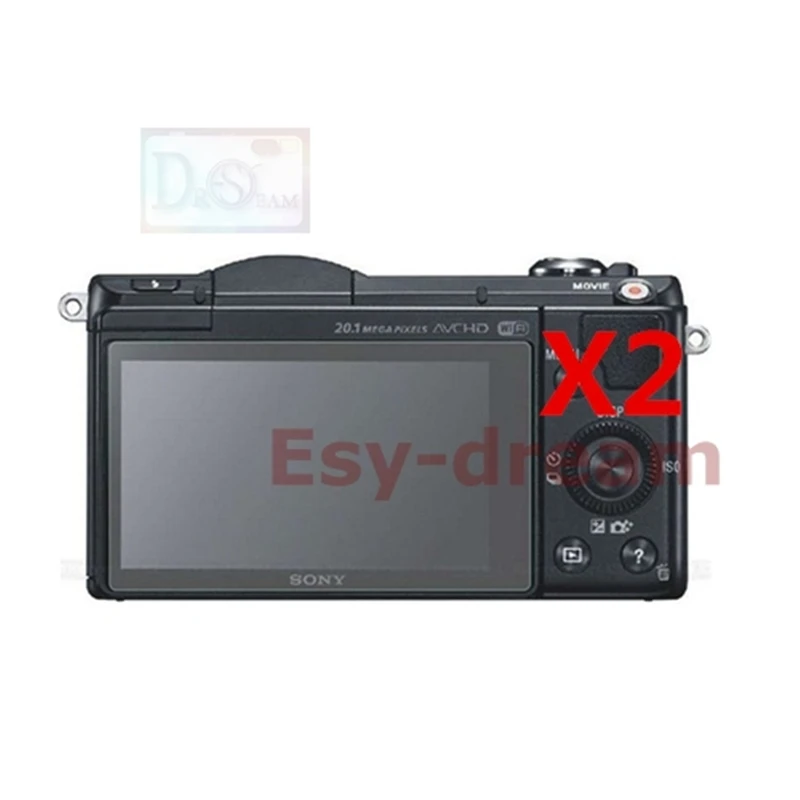 2 sztuk wysokiej jakości wyświetlacz LCD ekran z tworzywa sztucznego folia ochronna dla Sony NEX 3N 6 7 NEX6 NEX7 A5000 A5100 A6000 A6300 A6400 A6500