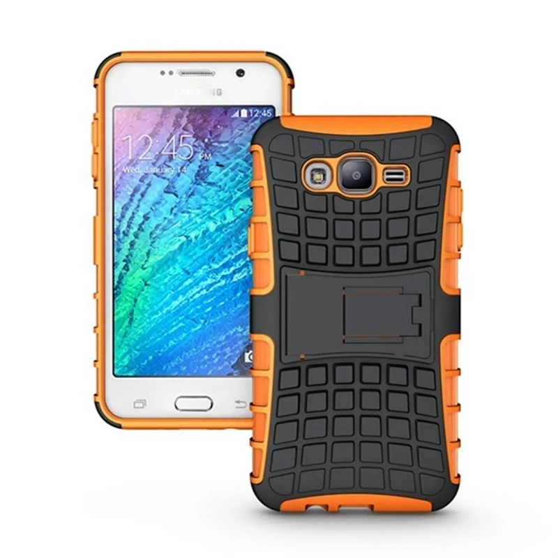 Для samsung Galaxy S7 S6 край J3 J5 J7 J1 A3 A5 A7 Grand Prime чехол, сверхмощная броня, противоударный, жесткий Гибридный Силиконовый чехол s - Цвет: Orange