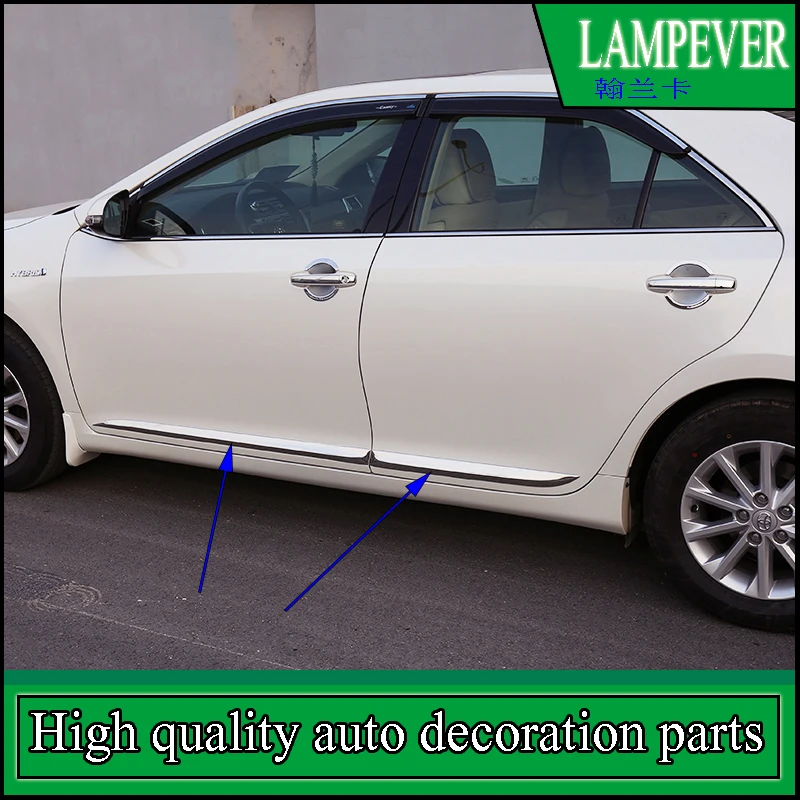 Car styling BODY TRIM For Toyota Camry V50 V55 2012 2017 SIDE DOOR BODY