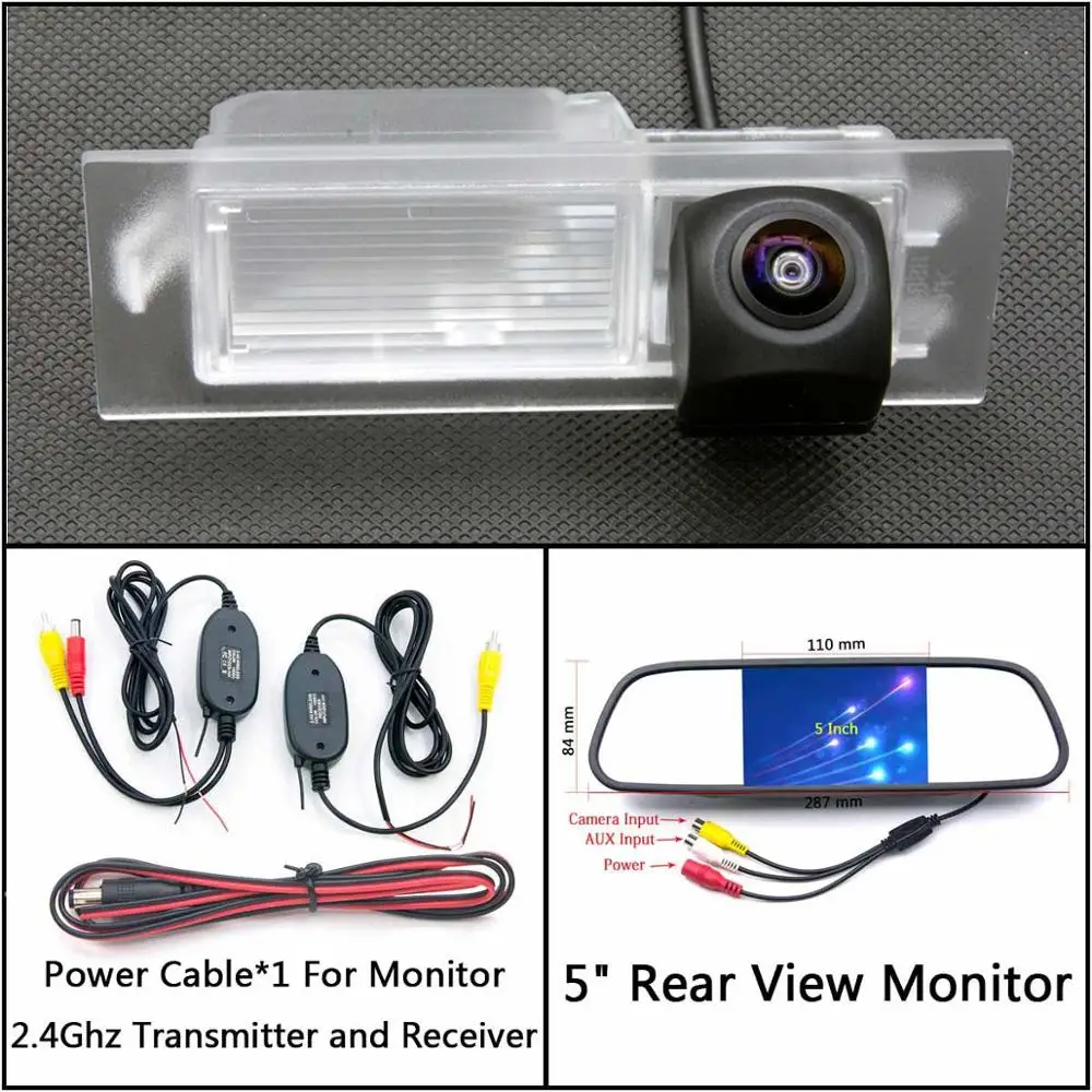 C Wireless 5 inch M 175 градусов HD камера заднего вида для Fiat Tipo/Egea парковочный монитор ночного видения водонепроницаемый - Название цвета: C Wireless 5 inch M