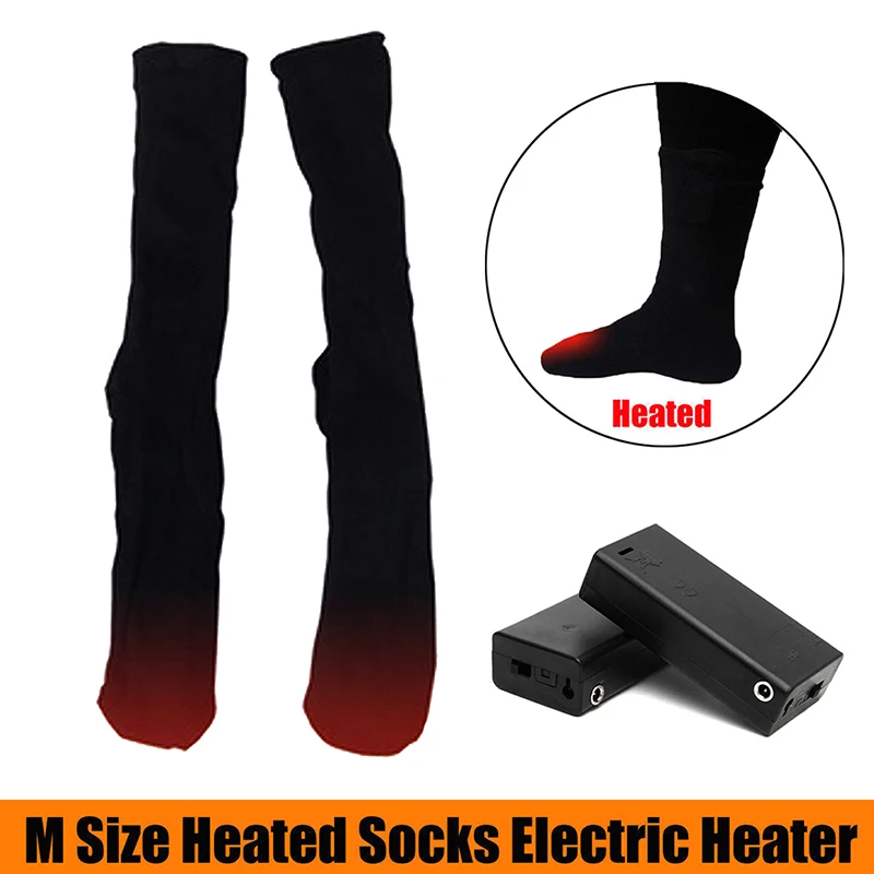 Heated Cotton Socks Feet Warmer Winter Thermal Sport Ski Socks High Quality Battery Power Warming Sock For Men Women
