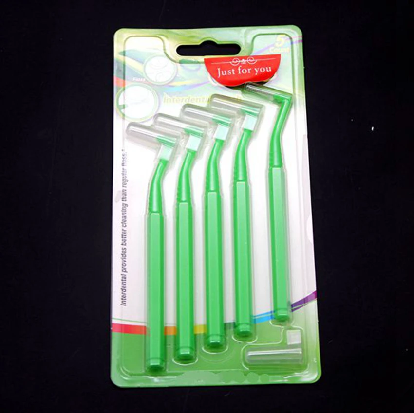 

(5Packs/lot) Interdental Brush 0.8MM Dental Interdental Cleaning Brushes Orthodontic Brush Oral Care Toothbrush