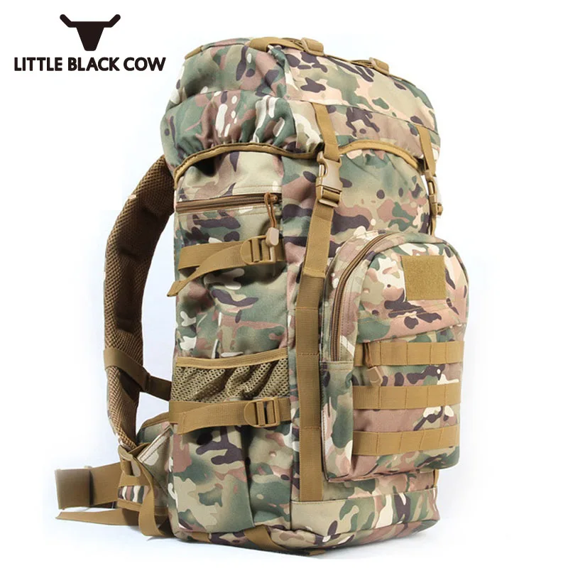 

High Quality Military Assault Backpack Molle Airsoft Survival Mochila Camo Printed Big Bag 50L Army Knapsack Baggage Rucksack