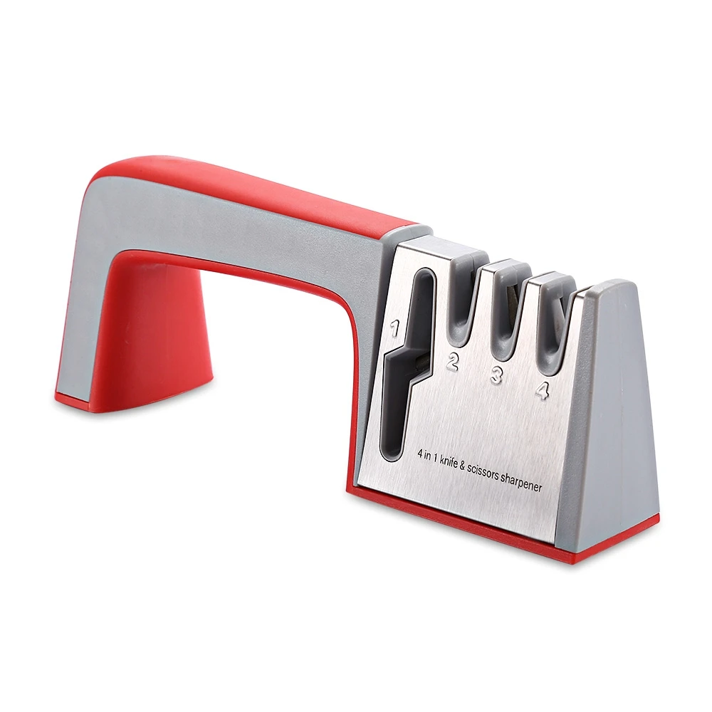 High Quality 4 In 1 Knife & Scissors Sharpener New Four Stages Kitchen