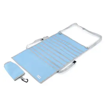 

OUNONA Multifunctional Adjustable Desk-Side Hanging Bag Oxford Fabric File Organizer Book Pockets Paper Pencil Staionery Holder