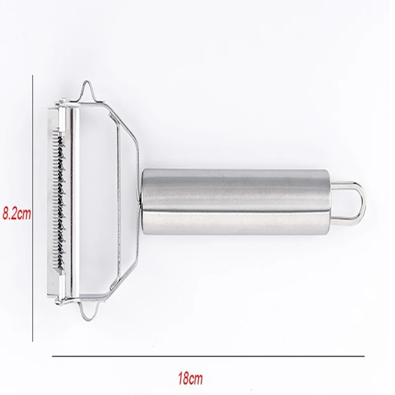 Нержавеющая сталь двойная головка многофункциональный строгальный станок Овощечистка Дыня фруктовая стружка пилинг отверстие кухонные инструменты для приготовления пищи