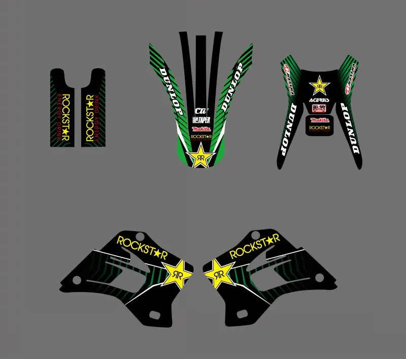 Мотоцикл команда графика фон Наклейка Набор для Kawasaki KDX200 KDX220 KDX 200 220 1995 1996 1997 1998 1999