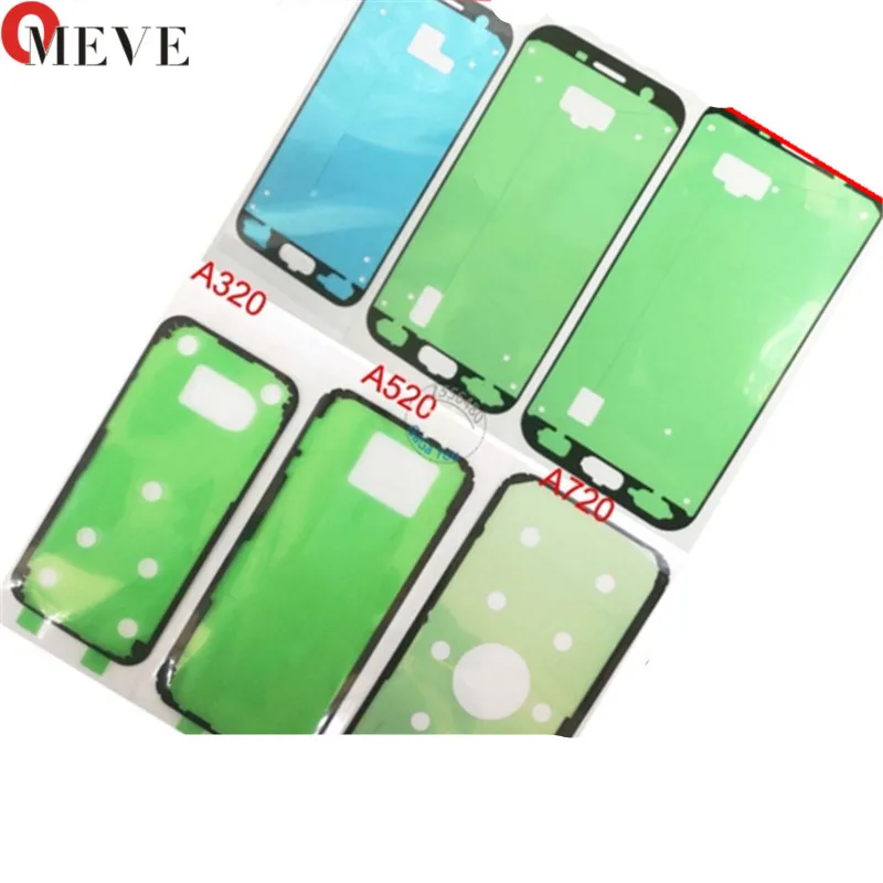 

10pcs Original Front Frame Sticker Rear Back Cover case Door Adhesive For Samsung Galaxy A320 A520 A720 A3 A5 A7 2017 Tape Glue