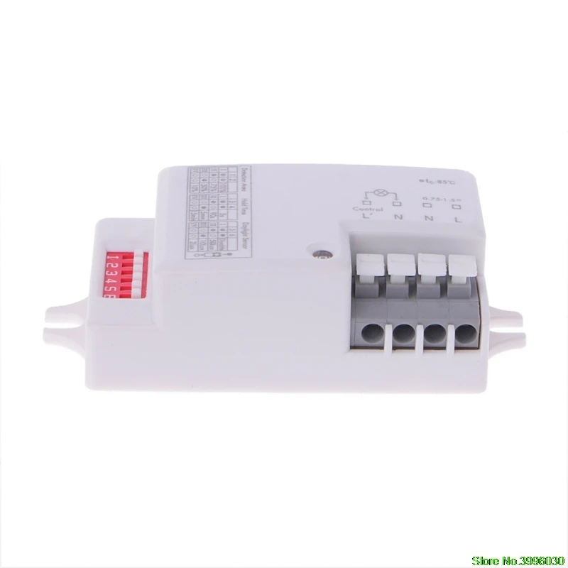

AC 220V-240V/50Hz Microwave Radar Sensor Body Motion Detector For LED Light