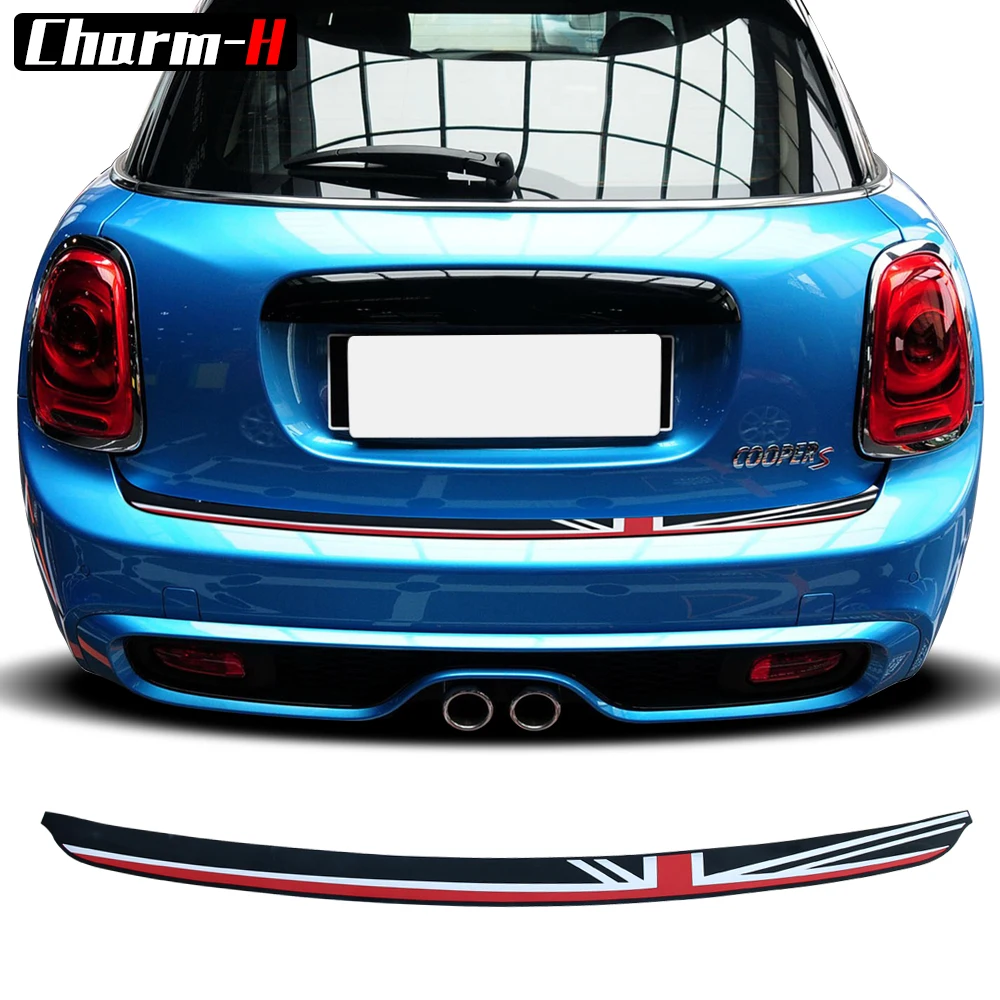 

Car Styling Soft Rubber Rear Bumper Trunk load edge Protector Guard Trim Decal stickers for MINI Cooper F55 F56 Hatchback