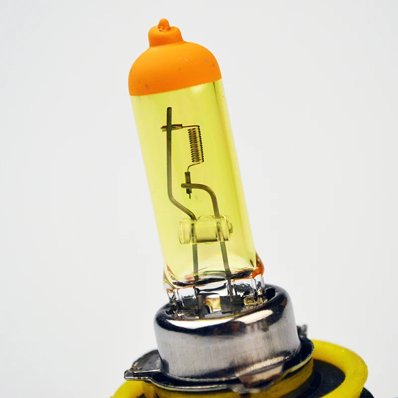 Hippcron Yellow H11 Halogen Bulb 12V 55W PGJ19-2 3000K Auto Lamp Car Fog Light Quartz Glass 2 PCS