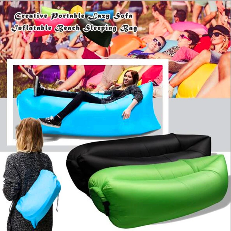 Outdoor Furniture Light sleeping bag lazy Air sofa Waterproof Inflatable camping bags air bed
