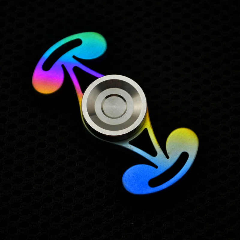 Dazzle Color Titanium Alloy EDC Octopus Hand Spinner Metal Fidget