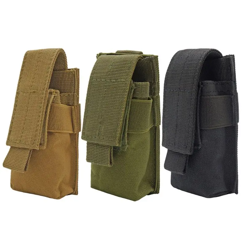 

Military Molle Pouch Tactical Pouch Knife Pouch Flashlight Hunting Bags Fanny Pack 2018 Nylon Waist Bags for Men 5.8 x 3 x11.5cm