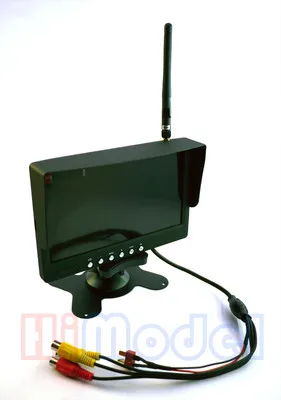 

5.8GHz Built-in RC305 Receiver 7 inch 800x480 Monitor RP-SMA W/Light Shield