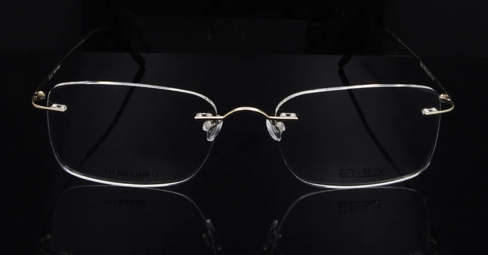 Титановая оправа для очков для мужчин, без оправы, очки, оптическая оправа, очки для женщин, высокое качество, квадратные очки