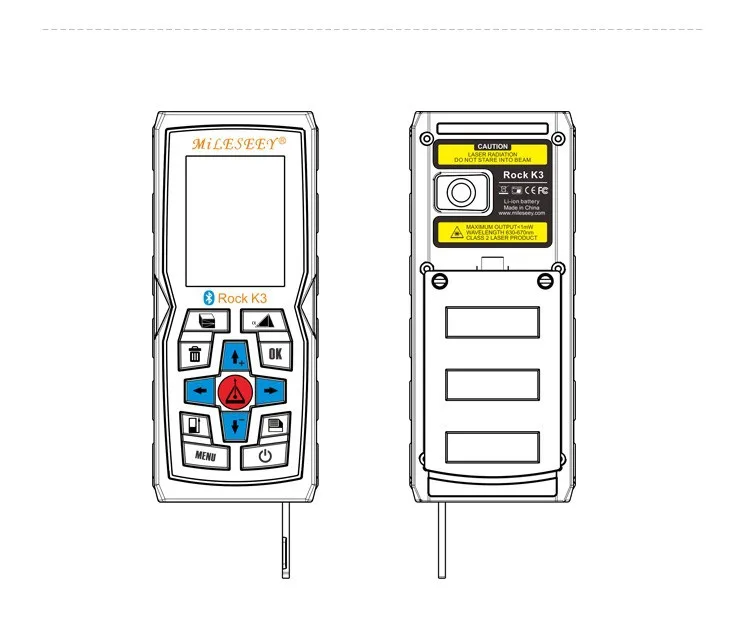 Afstandsmeter лазерный измеритель 100 м K3 Bluetooth лазерный-afstandsmeter Meten лазерный Afstand Met Kleur дисплей