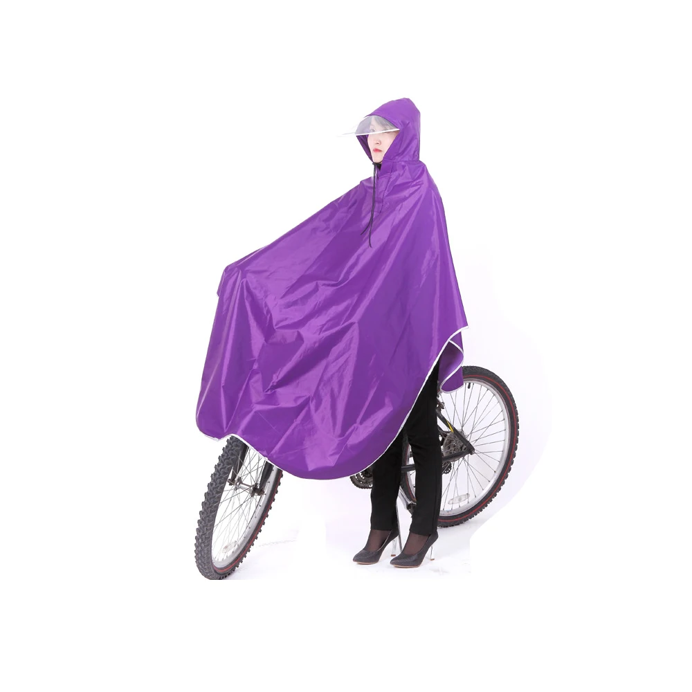Mens Womens Cycling Bicycle Bike Raincoat Rain Cape Poncho Hooded