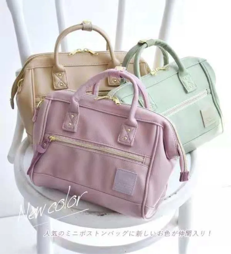 Японские сумки для женщин Boston сумка женская брендовая дизайнерская сумка на плечо Повседневная хозяйственная сумка из искусственной кожи одноцветная сумка