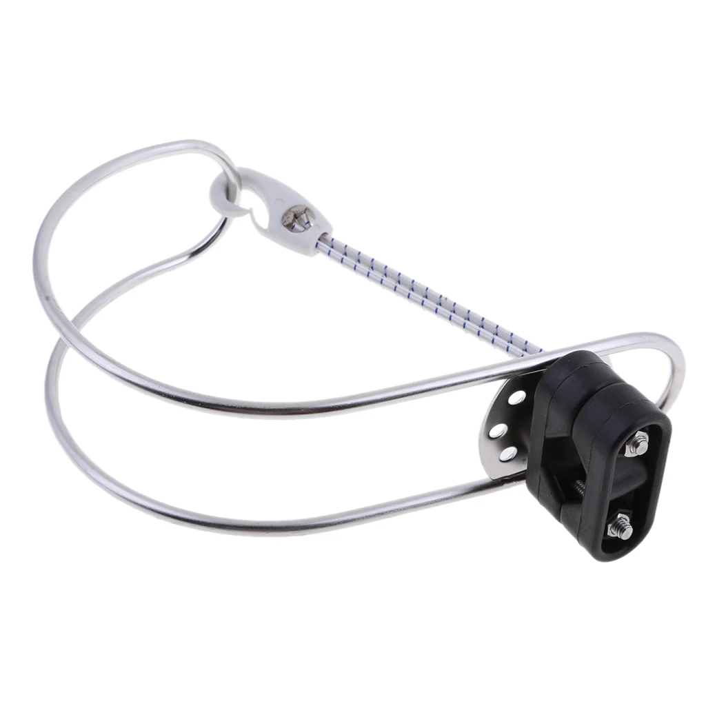 Stainless Steel Boat Horseshoe Bracket Adjustable Life Buoy Swimming Ring Holder With Plastic Mount For Rowing Boat Accessories 