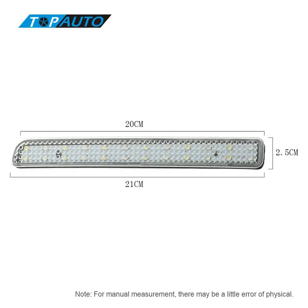 Pair Of Rear Bumper Reflect Warning Light Modification Brake Light Tail Fog Stop Lamp Car Styling