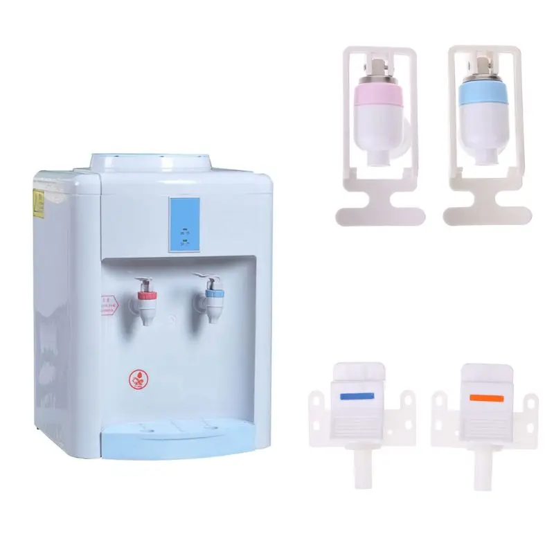 MEXI Water Dispenser Replacement Push Type White Plastic Tap Faucet 2 Pcs MEXI Water Dispenser Replacement Push Type White Plastic Tap Faucet 2 Pcs