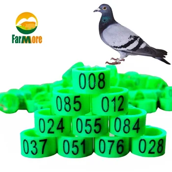 

100 Pcs No.1-100 Number Pigeon Foot Ring inner diameter 8mm Bird Pigeon Chicken Quail ring Animal Feeding Tools