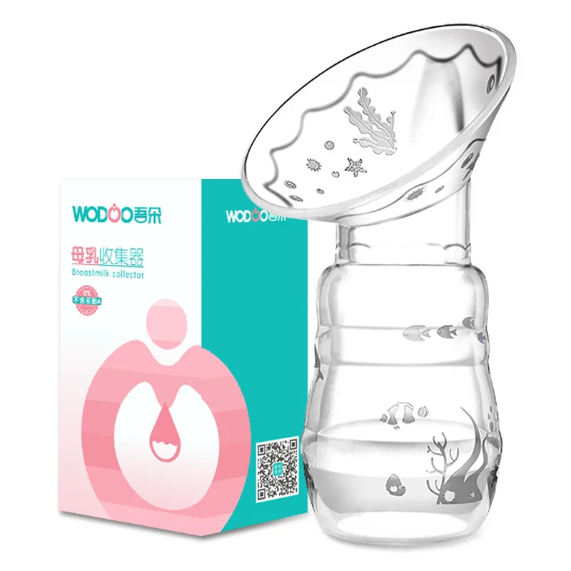 

Breast Milk Collector Milk Spill Milk Collector All Silicone Simple Manual Breast Pump Baby Store