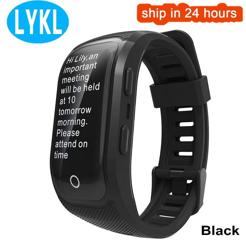 

LYKL S908 Plus smart bracelet color GPS screen pedometer IP68 waterproof smart watch with smart button touch bracelet