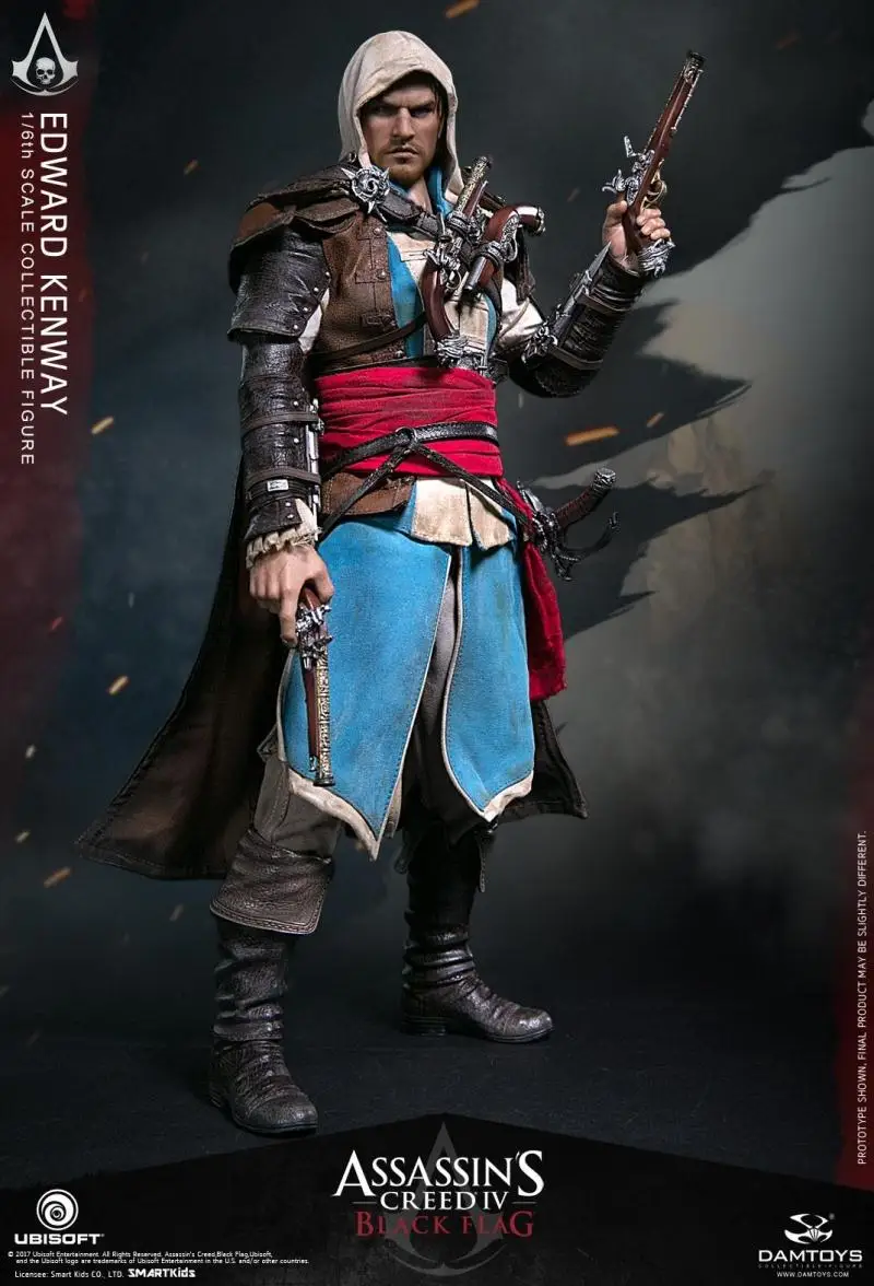 1/6 масштаб Коллекционная фигурка кукла Assassin's Creed IV: черный флаг Эдварда Кенуэй 1" фигурка кукла пластиковая модель игрушки