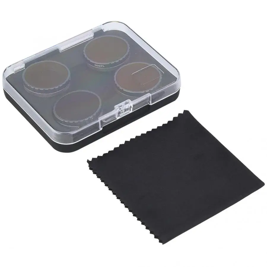 

4Pcs Ultra-thin Mini Optical Glass ND-PL 4/8/16/32 Lens Filter Kit for DJI Osmo Action Camera ND-PL Filter for Osmo Action