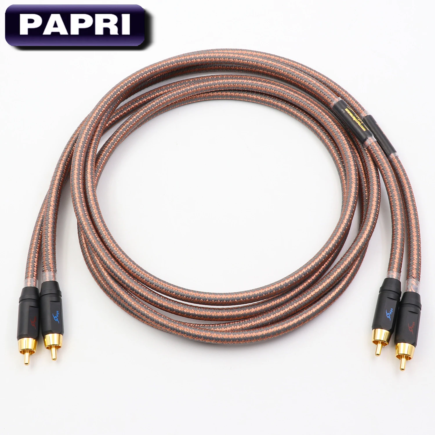 PAPRI MPS QR Fuse DIY RCA Plug Audio Cable Gold Plated Connector 99 99997 OCC Wire