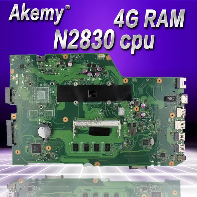 

Akemy X751MA Laptop motherboard for ASUS X751MA X751M K751M X751 Test original mainboard 4G RAM N2830 cpu