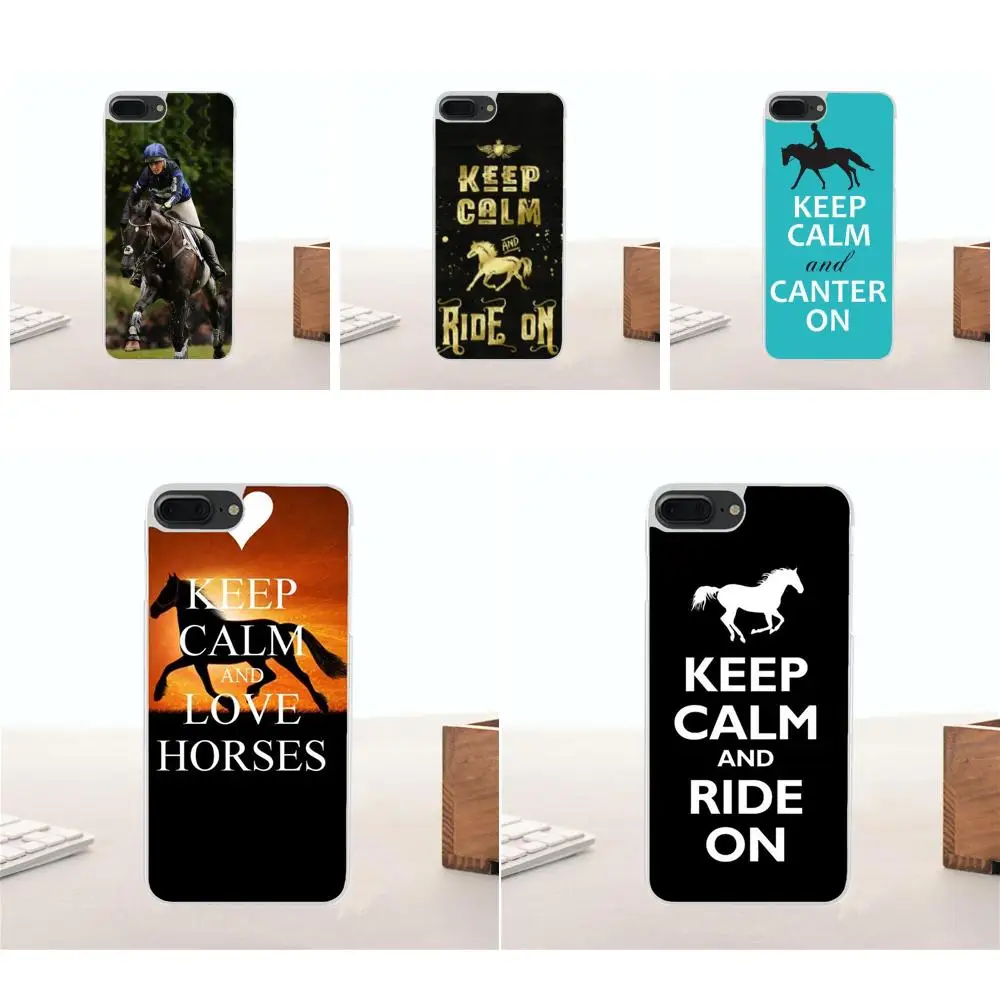 

For Galaxy Alpha Core Note 2 3 4 S2 A10 A20 A20E A30 A40 A50 A60 A70 M10 M20 M30 Soft Phone Case Keep Calm And Love Horses