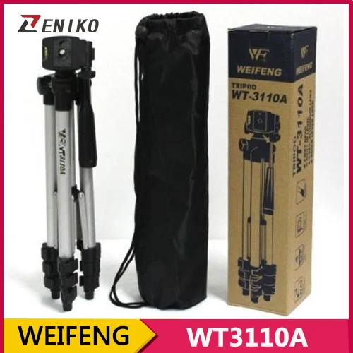 WEIFENG WT3110A Tripod With 3 Way HeadTripod for Nikon D7100 D90 D3100 D5200 DSLR Sony NEX