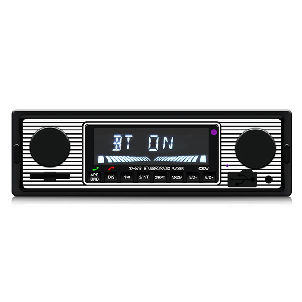 Автомобильная стереомагнитола MP3 плеер с ЖК экраном Bluetooth USB AUX классический