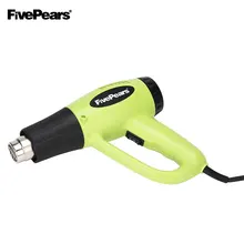 FIVEPEARS 2000 Вт штепсельная вилка европейского стандарта электрическая промышленная Тепловая пушка с регулируемой температурой термопистолет термоусадочная упаковка термонагреватель 4 сопла