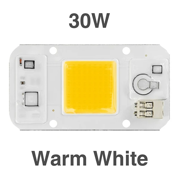 Умный IC светодиодный COB чип 50 Вт 30 Вт 20 Вт AC110V AC220V светильник для выращивания DIY дневной белый теплый белый холодный белый с регулируемой яркостью полный спектр светодиодный чип - Испускаемый цвет: 30W Warm White