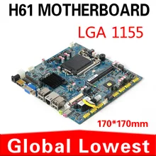2016 New motherboard without cpu desktop Processor H61 DDR3 Memory RJ-45 motherboard support desktop computer