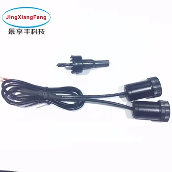 

JingXiangFeng Case For Mitsubishi 12v 5W Led Car Ghost Shadow Light Logo Decorative Accessories Emblem Welcome Door Light 3D