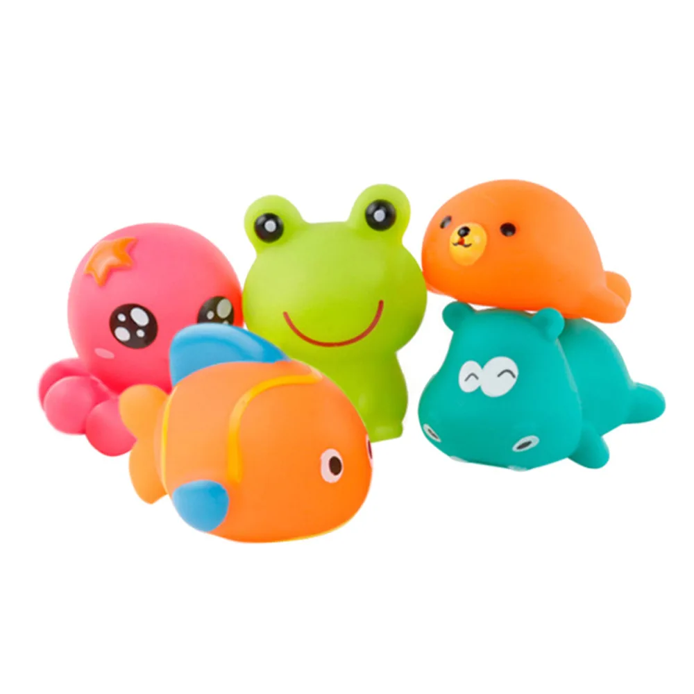 Buy 5pcs Cute Animal Baby Bath Toys for Children PVC