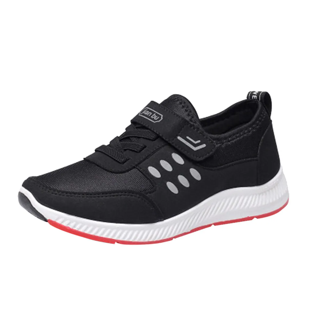 

SAGACE Non-Leather Casual Shoes Lightweight Breathable Sneakers shoes Belt Flying Woven Mesh surface Sports Running 19Apl16