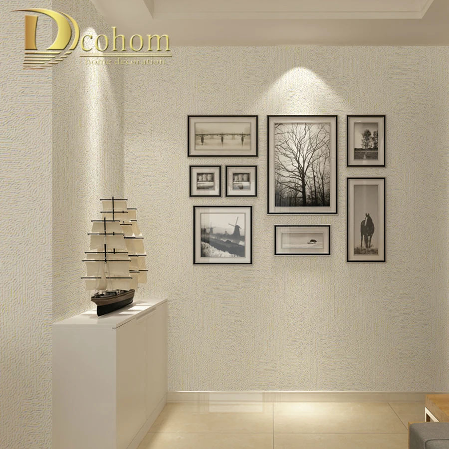 Silver Metallic Wallpapers Roll Bedroom Textures PVC Wall Paper Dining Room Hotel Striped